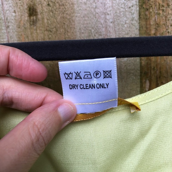 Flores & Flores Striped Seersucker Jacket and Silk Camisole Size 4 Yellow Gray - Picture 9 of 15